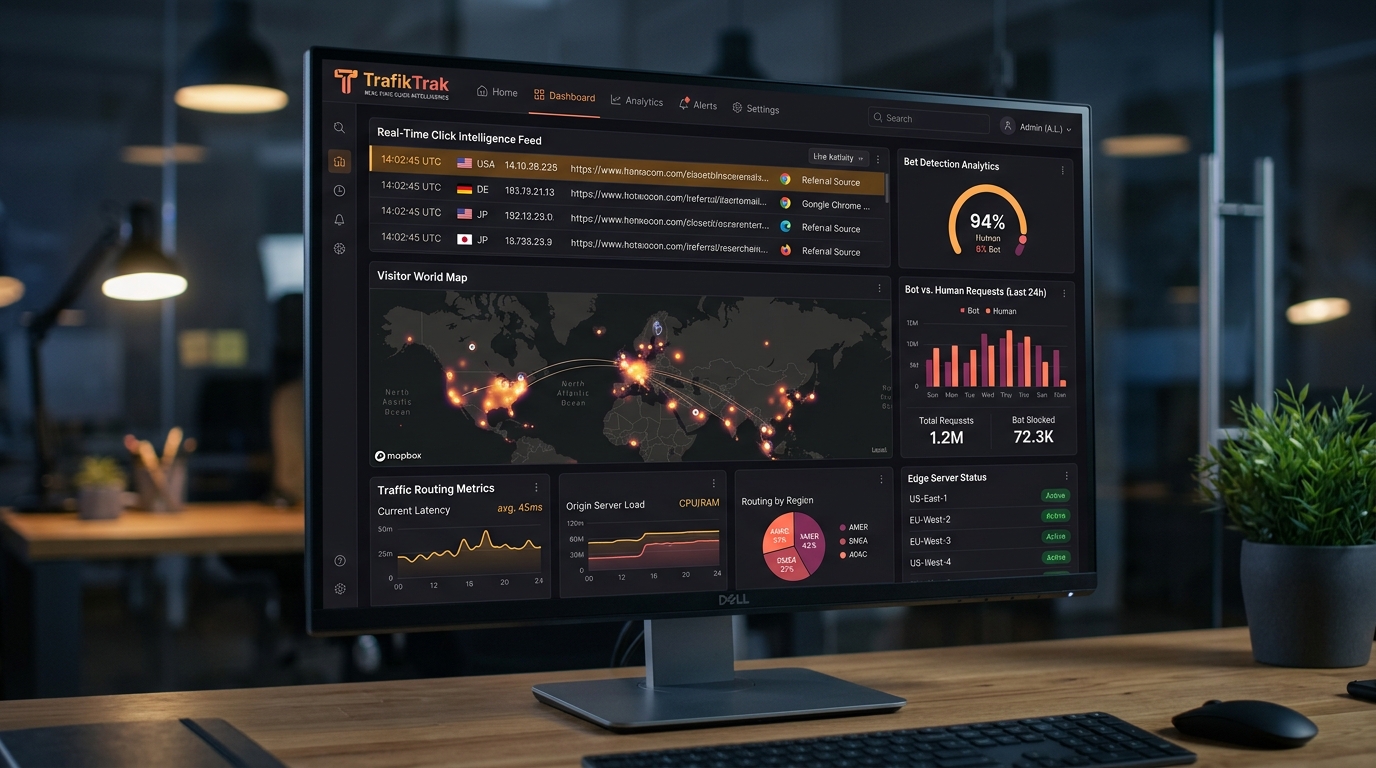 TrafikTrak Master Dashboard Real-Time Command Center