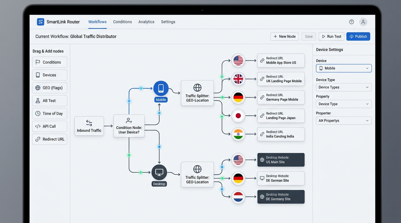 Smart Routing Rule Builder Interface
